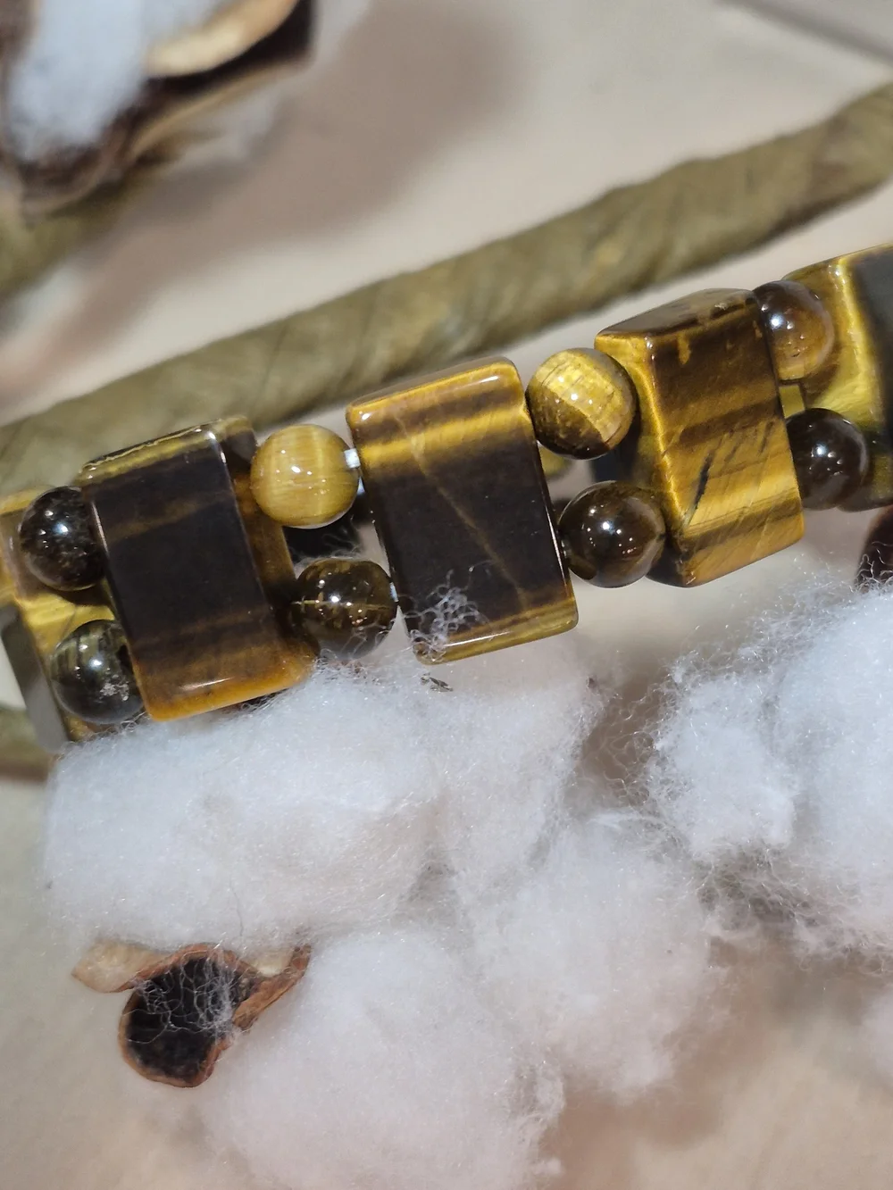 🤎🤎NEW🤎🤎 PRETTY!! Natural Stone TIGERS EYE Stretch Bracelet